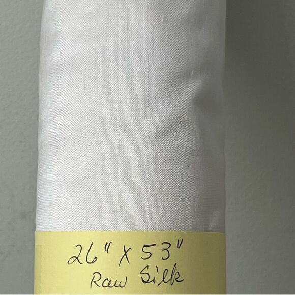 Raw Silk Fabric Remnants 1/2 - 3/4 yard cuts, Gold, Ivory, Silver, Turquoise - Picture 7 of 14